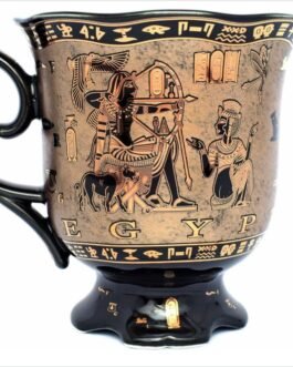 immatgar pharaonic flower mug – ancient egyptian coffee cup